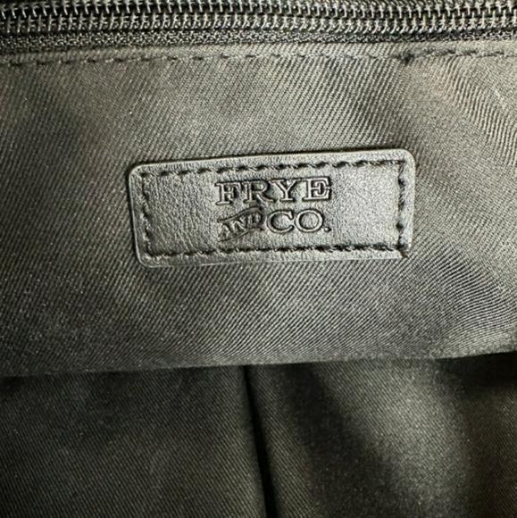 Frye and Co. Black Vegan Leather Shoulder Bag 13X10 - Picture 7 of 11